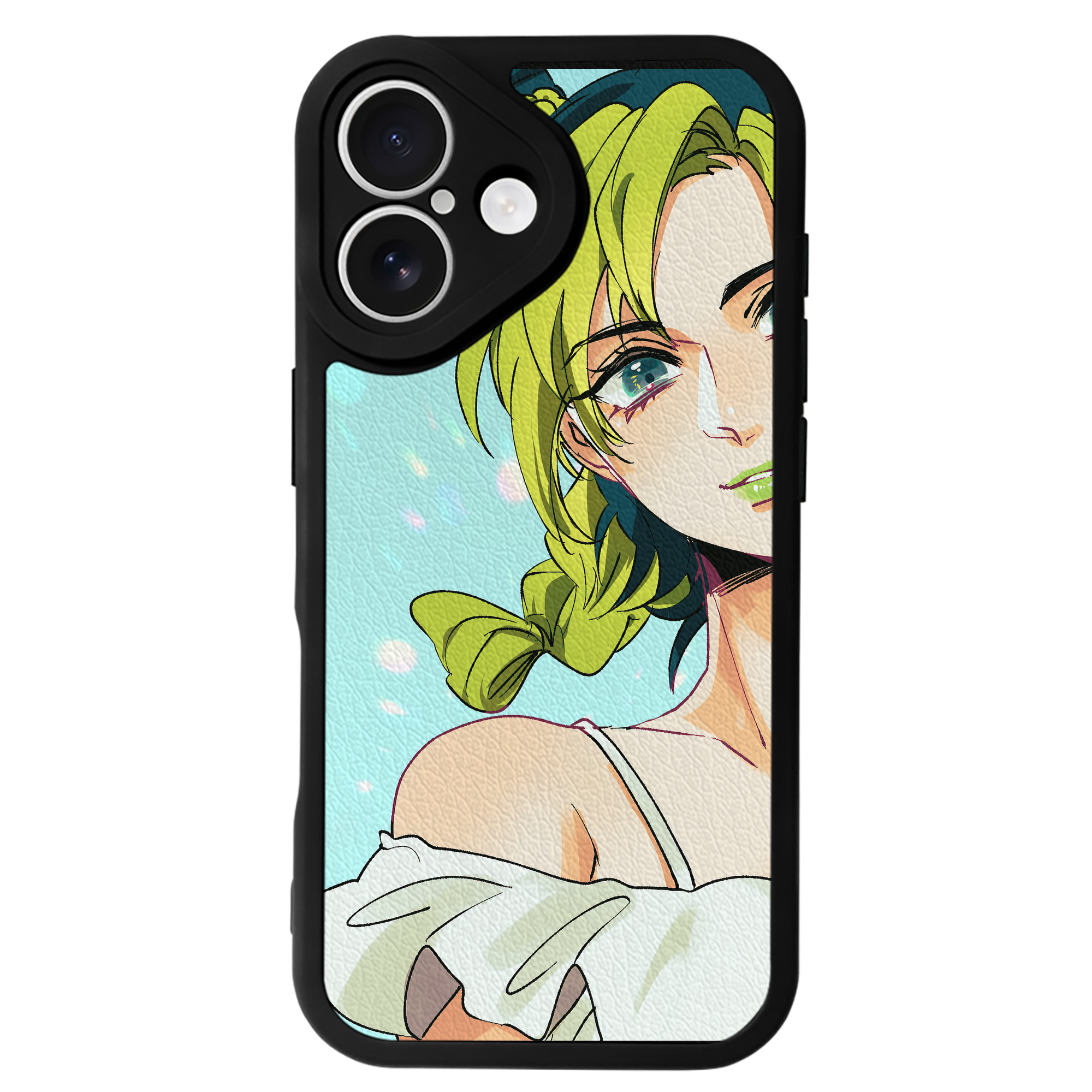 （画像用） ジョジョの奇妙な冒険 JoJo's Bizarre Adventure 【iPhone 16シリーズ対応】シリコンスマホケース（レザー調） 材質：シリコン